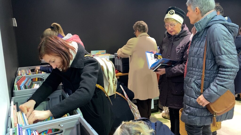 Un marché de noël pour les livres