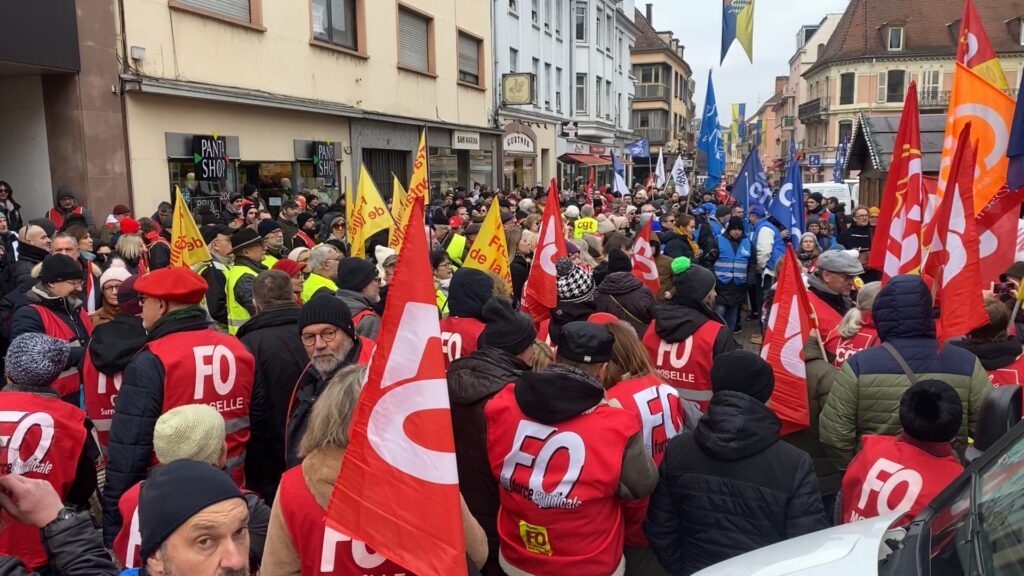 Réforme des retraites : une importante mobilisation à Sarreguemines