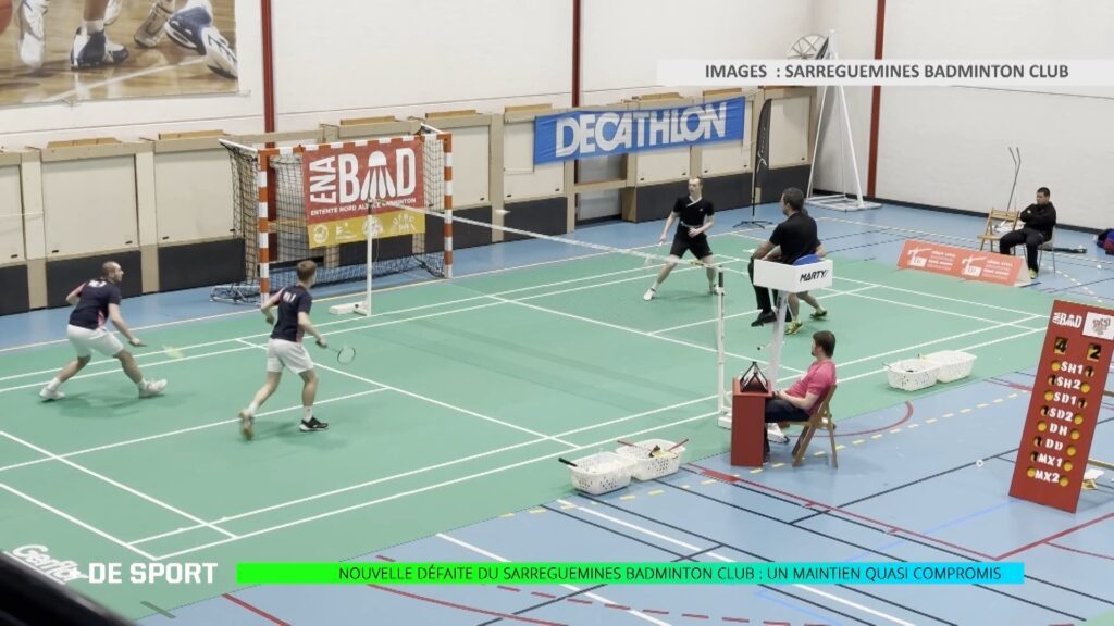 Nouvelle défaite du Sarreguemines Badminton Club : un maintien quasi compromis