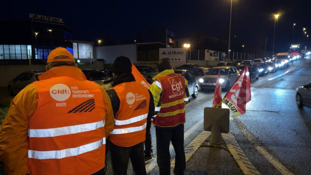 Grève du 7 mars : l’accès en voiture de l’Europôle 1 bloqué