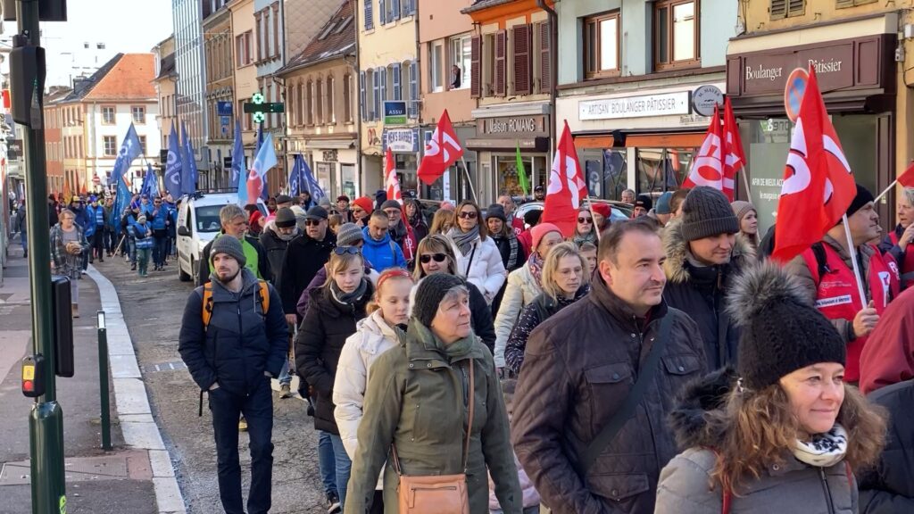 Mobilisation contre la réforme des retraites à Sarreguemines