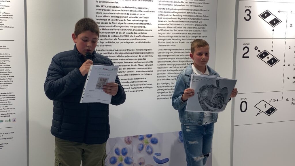 À Meisenthal, des adolescents ont présenté leurs œuvres lors de la Nuit des Musées