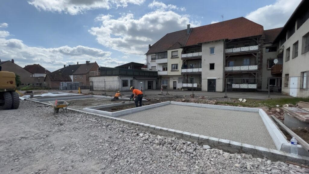 Les travaux de la place Heitzmann en bonne voie