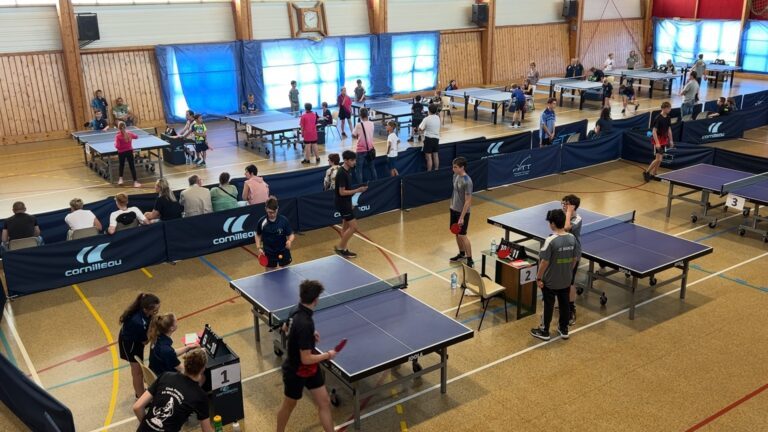Le CD57 TT a organisé la Finale de Moselle du challenge jeune de tennis de table