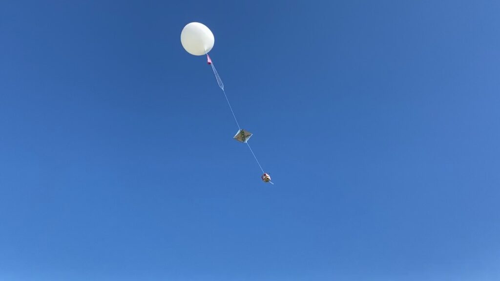 Le lâché d'un ballon stratosphérique pour la science