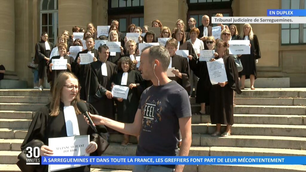 À Sarreguemines et dans toute la France, les greffiers font part de leur mécontentement