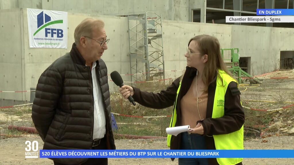 520 élèves découvrent les métiers du BTP sur le chantier du Bliespark