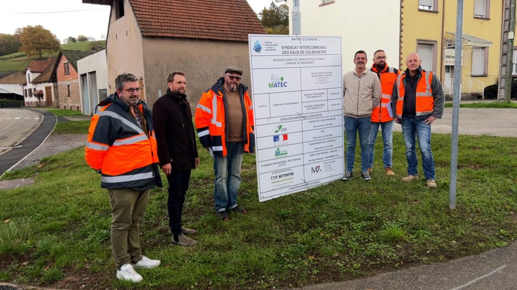 Réseau d’eau potable : réception des travaux de rénovation à Breidenbach