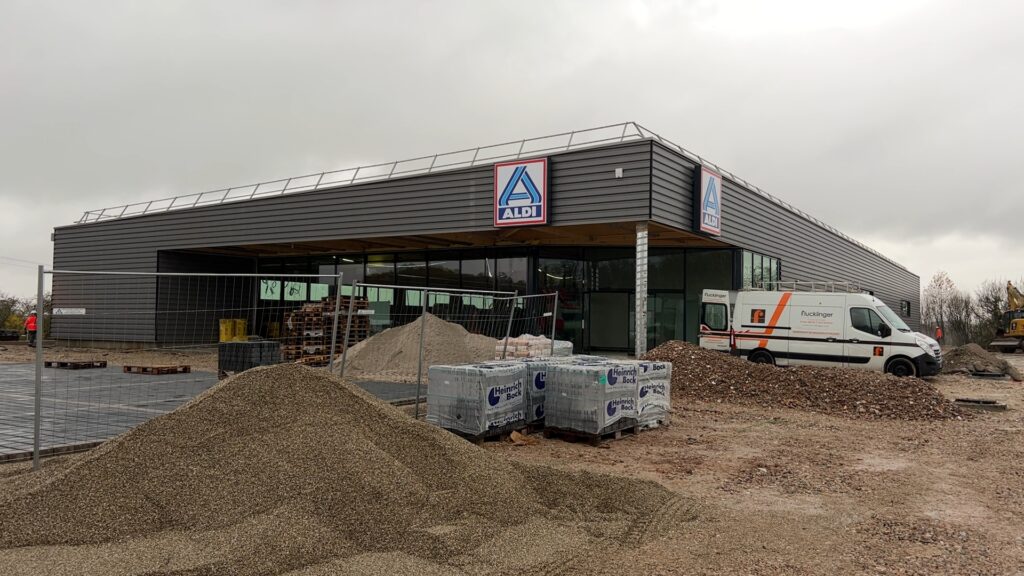 Un nouveau magasin Aldi en construction à Lemberg