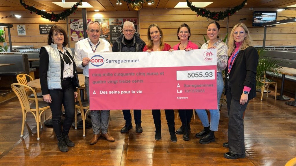 Cora Sarreguemines reverse 5 000 euros à l’association Des Seins pour La Vie
