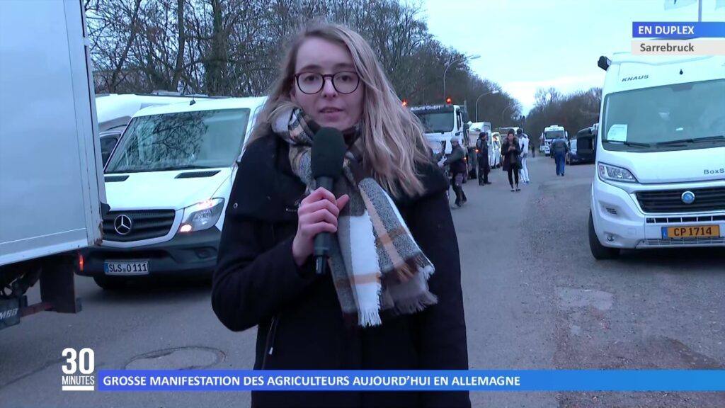 Grosse manifestation des agriculteurs aujourd'hui en Allemagne