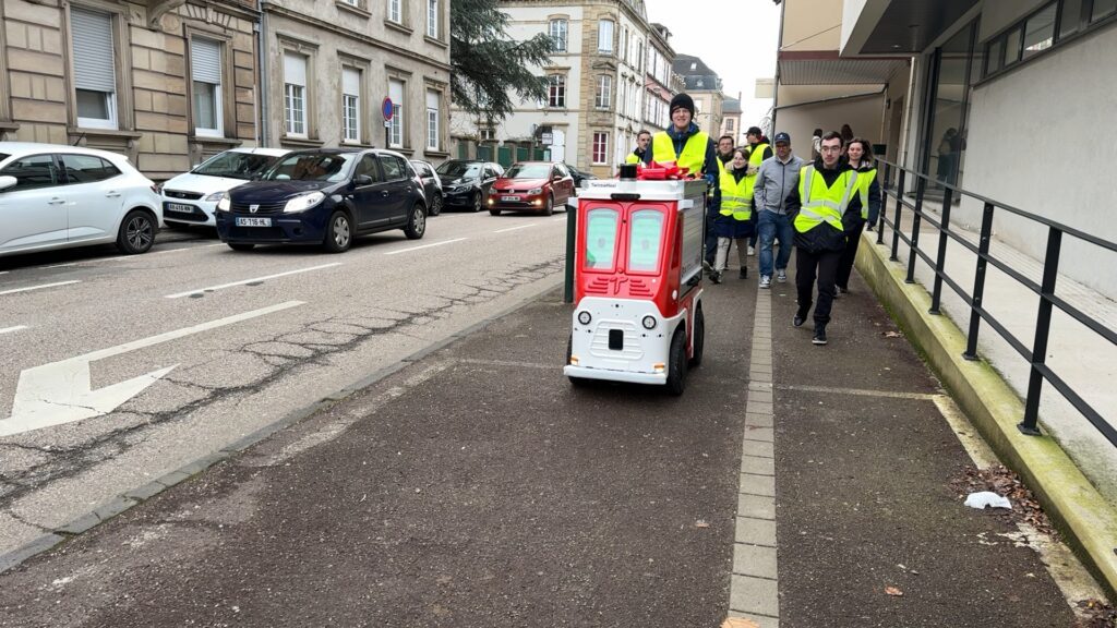 Un drone terrestre pour les étudiants en logistique et transport