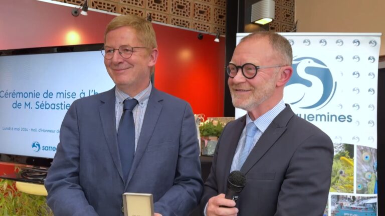 Sébastien Girard reçoit la médaille de la reconnaissance de Sarreguemines