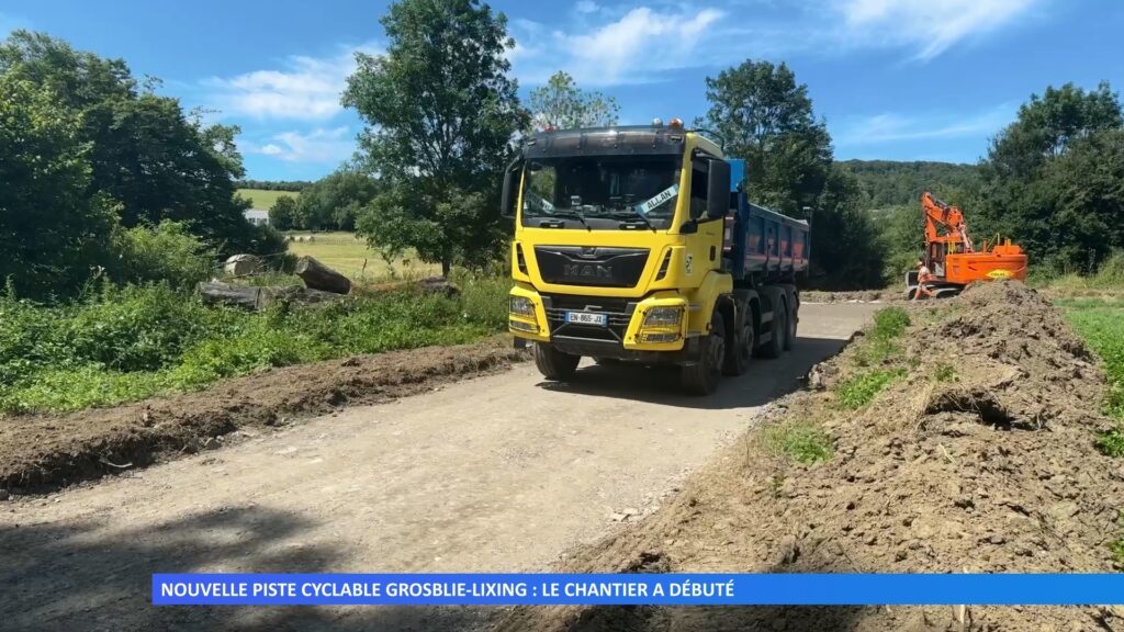 Nouvelle piste cyclable Grosblie-Lixing : le chantier a débuté