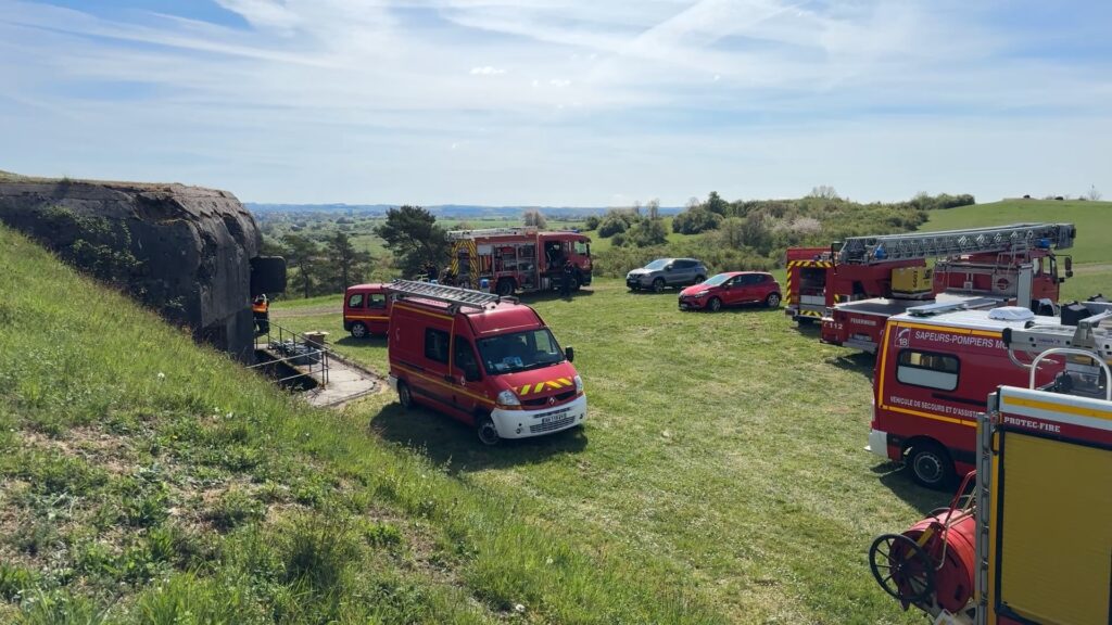 71 sapeurs-pompiers en exercice dans le Fort Casso