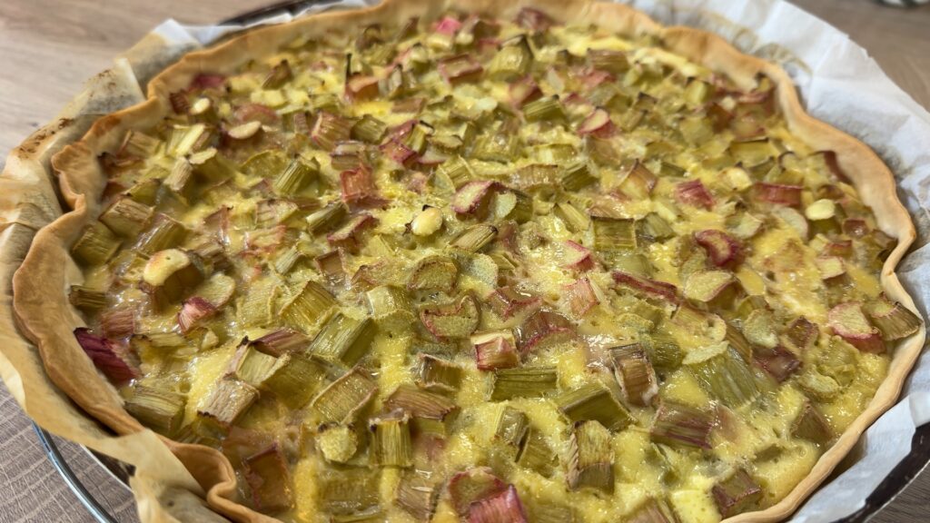 Hop'la, instant gourmand : tarte à la rhubarbe