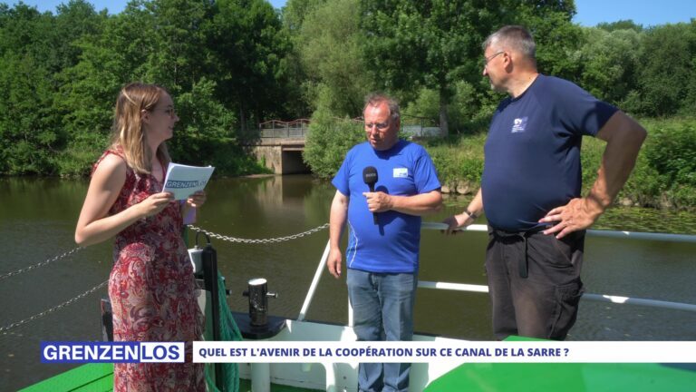 Grenzenlos met les voiles sur le canal de la Sarre