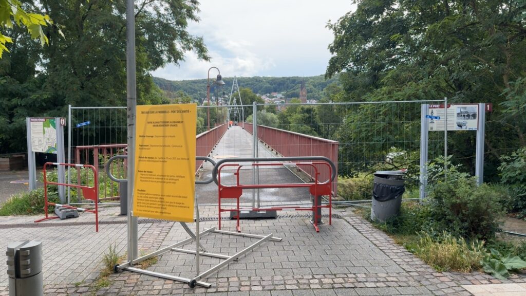 Circulation restreinte sur le pont de l’amitié entre Grosblie et Kleinblie