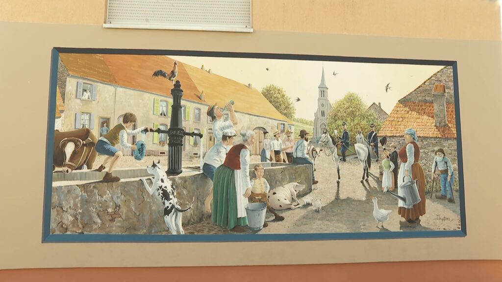 Philippe Degott a réalisé une nouvelle fresque à Blies-Ebersing