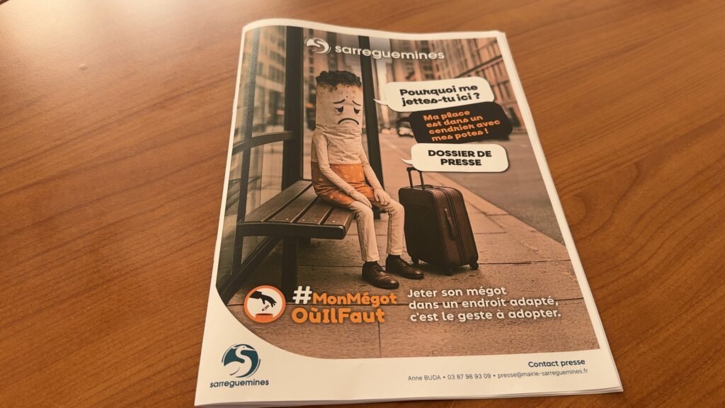 Bientôt de nouveaux cendriers installés et distribués à Sarreguemines