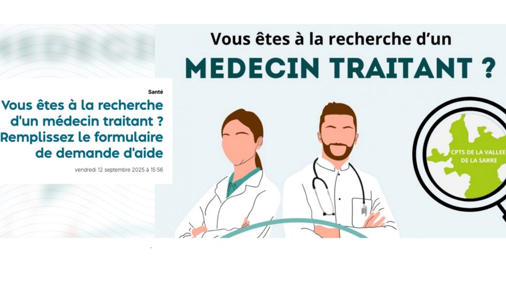 Santé : un questionnaire pour aider à trouver un médecin traitant