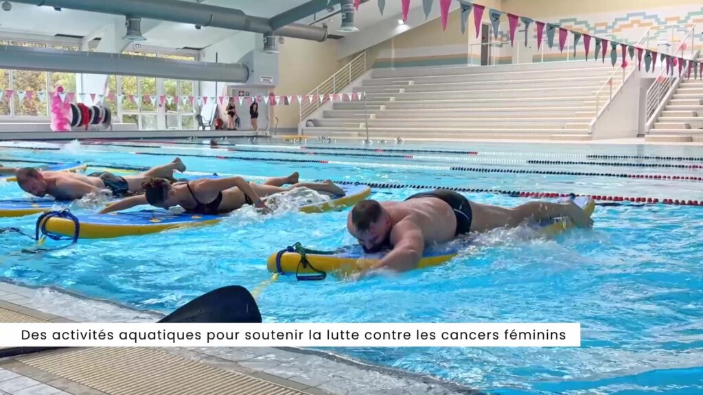Des activités aquatiques pour soutenir la lutte contre les cancers féminins
