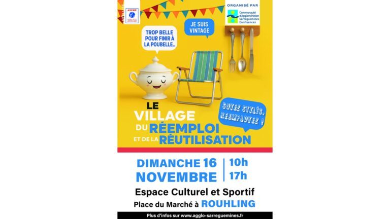 Dimanche, le village du réemploi s’installera à Rouhling