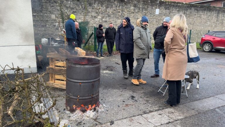 Mobilisation syndicale devant la maison d’arrêt de Sarreguemines