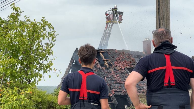 Un incendie à Woelfling-lès-Sarreguemines